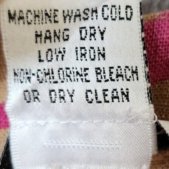 Caroline Kendrick Set Maxi Dress/Button Up Top Linen Blend Pink Tropical 14/M - Picture 10 of 16